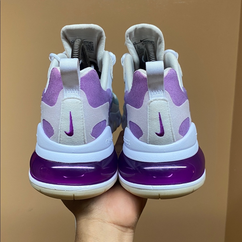 Nike Air Max 270 React Women’s Running Sneakers Gradient Shift SZ 9.5 AT6174-102 - Picture 13 of 17